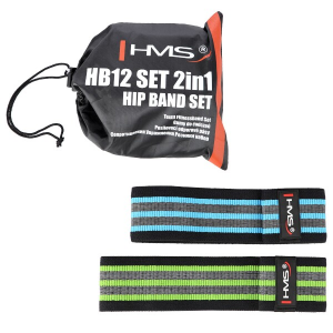 Odporové gumy Hip band - sada HMS HB12 2v1 