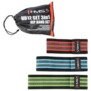 Odporové gumy Hip band - sada HMS HB12 3v1 