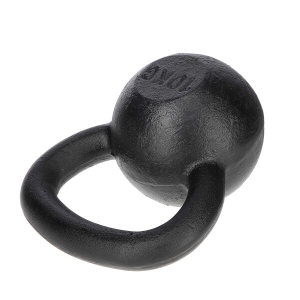 Liatinový kettlebell HMS KZG, čierny, 10 kg 