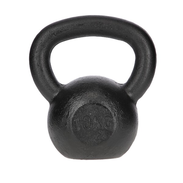 Liatinový kettlebell HMS KZG, čierny, 10 kg  Liatinový kettlebell HMS KZG, čierny, 10 kg