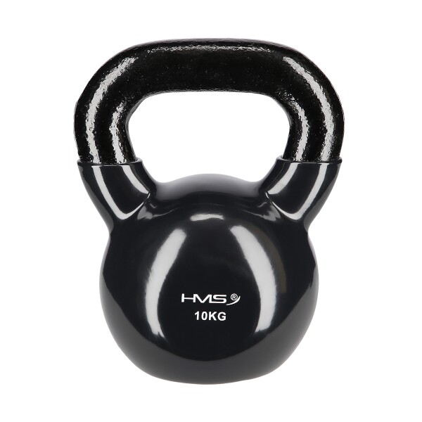 Kettlebell pokrytý vinylom HMS KN, 10 kg, čierny Kettlebell pokrytý vinylom HMS KN, 10 kg, čierny