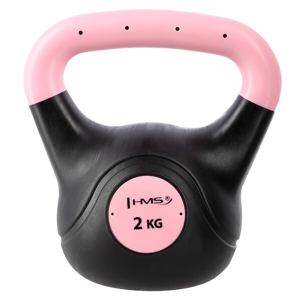 Plastový kettlebell HMS KPC 2 kg ružový  Plastový kettlebell HMS KPC 2 kg ružový
