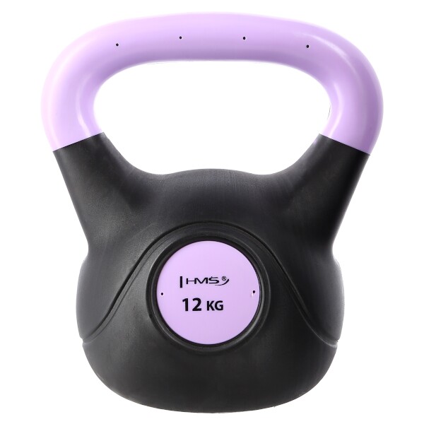 Plastový kettlebell HMS KPC 12 kg sv. fialový  Plastový kettlebell HMS KPC 12 kg sv. fialový