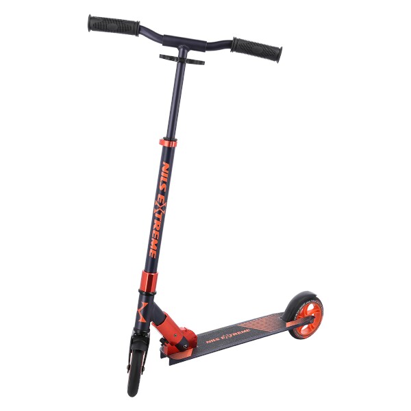 Skladacia kolobežka pre deti NILS Extreme HD145, grafit/oranžová  Skladacia kolobežka pre deti NILS Extreme HD145, grafit/oranžová