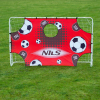 Oceľová futbalová bránka s panelom NILS BR240P 