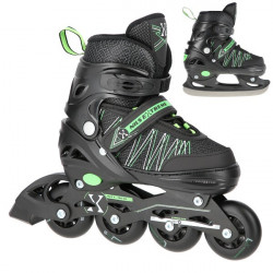 Kolieskové korčule NILS Extreme NH11912 A 2v1, zelené Kolieskové korčule NILS Extreme NH11912 A 2v1, zelené