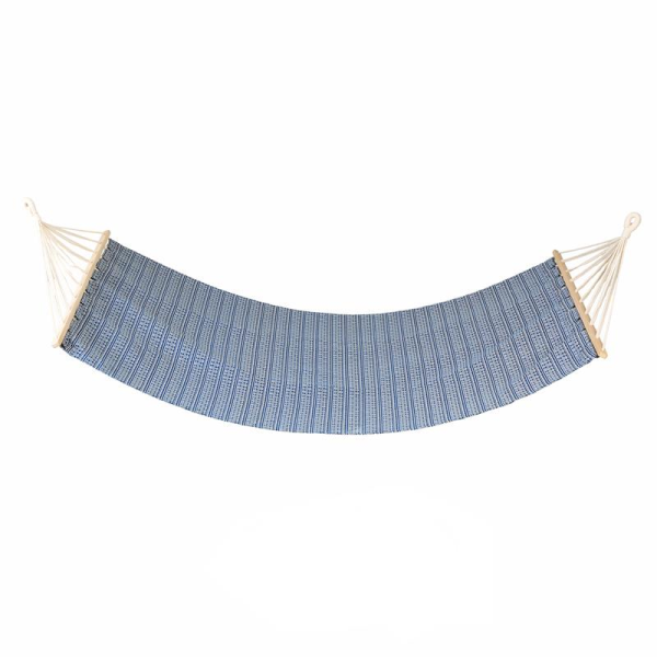 Záhradná hojdacia sieť pre dvoch 200x100 cm modro-biela  Záhradná hojdacia sieť pre dvoch 200x100 cm modro-biela