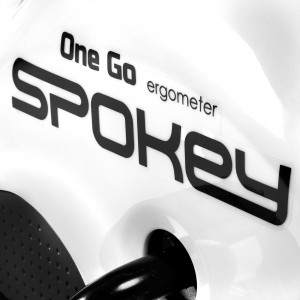 Spokey ONEGO Stacionárny bicykel, biely 