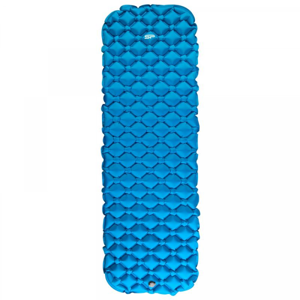 Spokey AIR BED Nafukovací matrac s vakom, 190x56x5 cm, R-Value 2.5, modrá  Spokey AIR BED Nafukovací matrac s vakom, 190x56x5 cm, R-Value 2.5, modrá