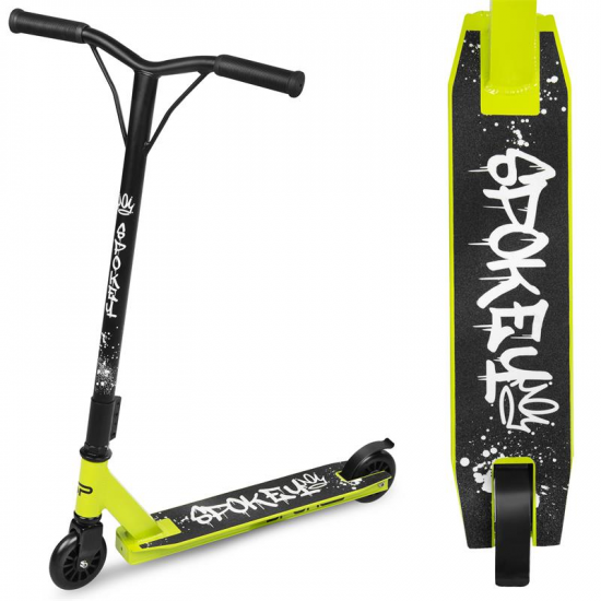 Spokey REVERT BASIC Koloběžka freestyle, kolečka 100 mm, zelená 