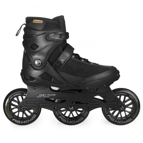 Spokey SHIFFTY PRO Kožené kolieskové korčule, čierne, ABEC11 Carbon, vel. 43 43 43 