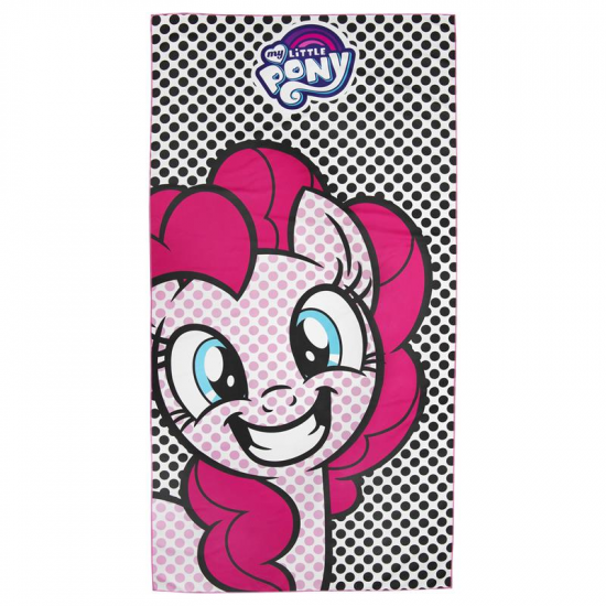 Spokey HASBRO PINKIE Rychleschnoucí sportovní ručník, 80x160 cm, černo-bílý, zn. MY LITTLE PONY 