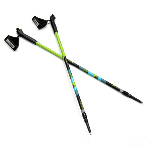 Nordic Walking palice - Antishock system, zeleno-čierne 