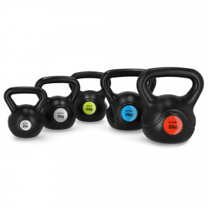 Spokey SCALES BASIC Kettlebell plastová činka 3 kg 