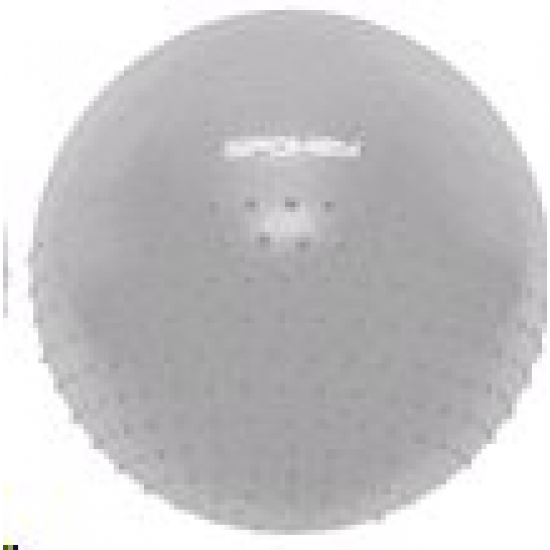 Spokey HALF FIT Gymnastický míč 2v1 masážní, 75 cm včetně pumpičky, šedý 