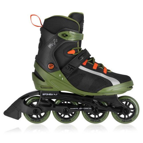 Spokey MrFIT Pánské fitness kolieskové korčule, ABEC7 Carbon, vel. 46 46 46 