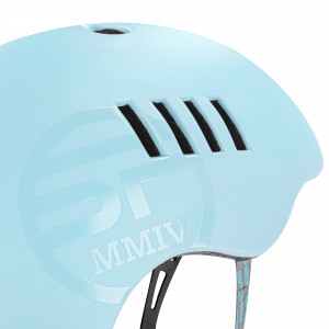 Spokey PUMPTRACK Juniorská cyklistická BMX přilba IN-MOLD, 48-58 cm, modrá 