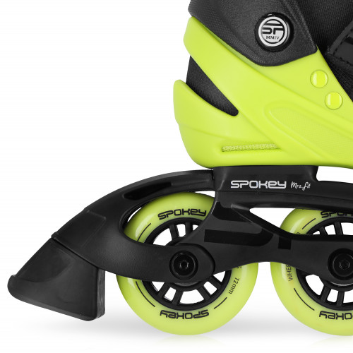 Spokey MrsFIT Dámske fitness kolieskové korčule, čierno-žlté, ABEC7 Carbon, veľ. 36-41 