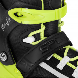 Spokey MrsFIT Dámske fitness kolieskové korčule, čierno-žlté, ABEC7 Carbon, veľ. 36-41 