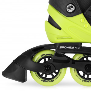 Spokey MrsFIT Dámske fitness kolieskové korčule, čierno-žlté, ABEC7 Carbon 36 36 