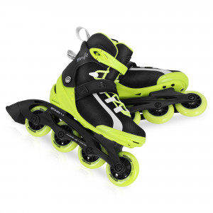 Spokey MrsFIT Dámske fitness kolieskové korčule, čierno-žlté, ABEC7 Carbon 36 36 