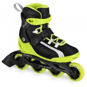 Spokey MrsFIT Dámske fitness kolieskové korčule, čierno-žlté, ABEC7 Carbon 38 38 