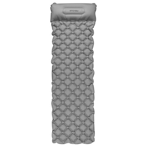 Spokey AIR BED PILLOW Samonafukovací matrac s poštárom 190x60x6 cm, šedá Spokey AIR BED PILLOW Samonafukovací matrac s poštárom 190x60x6 cm, šedá