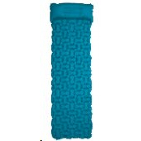 Spokey AIR BED PILLOW BIG Samonafukovací matrace s polštářkem 213x62x6 cm, modrá 