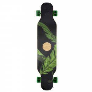 Spokey LONGBAY PRO Longboard 104x24cm, ABEC7, zeleno-čierny 