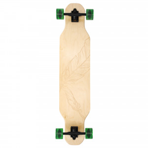 Spokey LONGBAY PRO Longboard 104x24cm, ABEC7, zeleno-čierny 