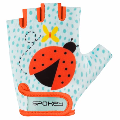 Spokey PLAY LADYBUG Detské cyklistické rukavice veľkosť XS XS 