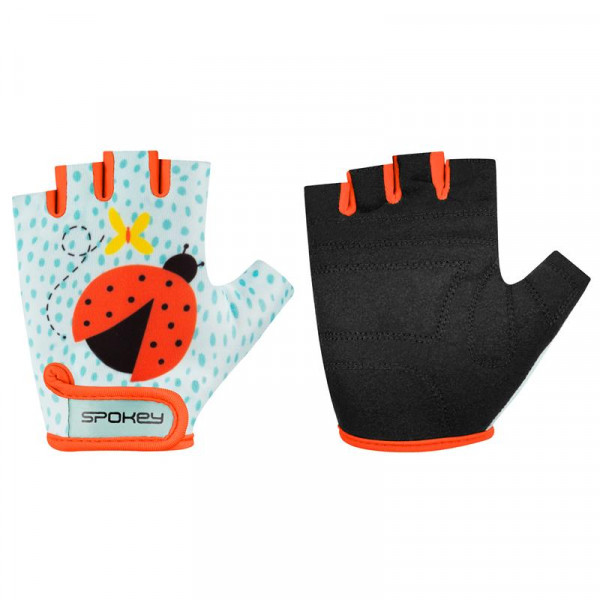 Spokey PLAY LADYBUG Detské cyklistické rukavice veľkosť S S  Spokey PLAY LADYBUG Detské cyklistické rukavice veľkosť S S