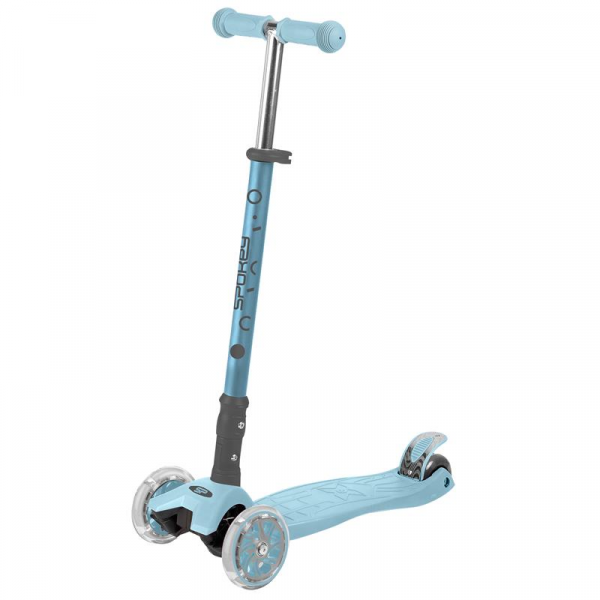Spokey PLIER PRE Detská trojkolka skladacia so svietiacimi kolieskami, modrá  Spokey PLIER PRE Detská trojkolka skladacia so svietiacimi kolieskami, modrá