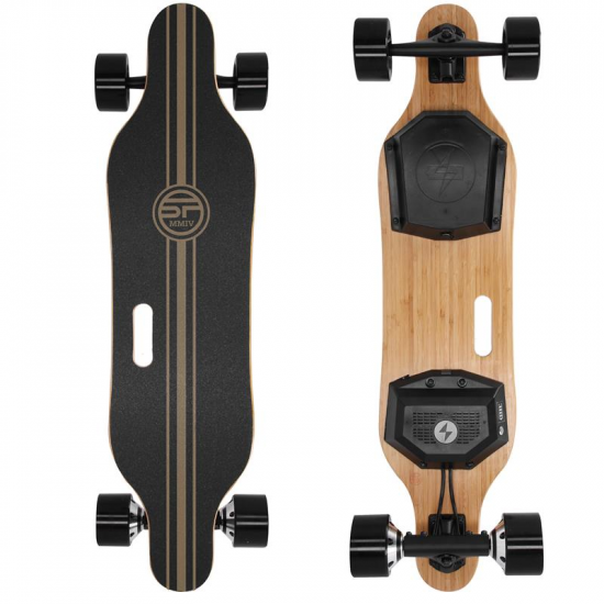 Spokey E-LONGBAY Elektrciký longboard, baterie 4 Ah 