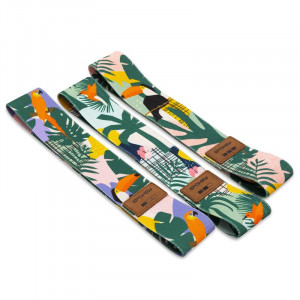 Spokey HOME JUNGLE SET Sada 3 posilovacích bavlněných gum + obal 