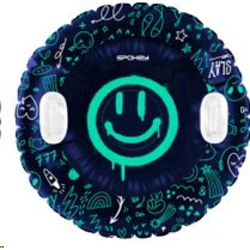 Spokey SMILE Nafukovací zimný klzák v tvare kolesa 