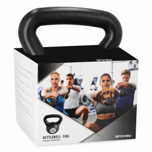 Spokey KETLA Kettlebell plastová činka 3 kg 