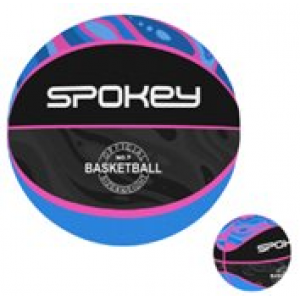 Spokey VICTORIOR 7 Basketbalový míč, vel. 7, černo-růžový 