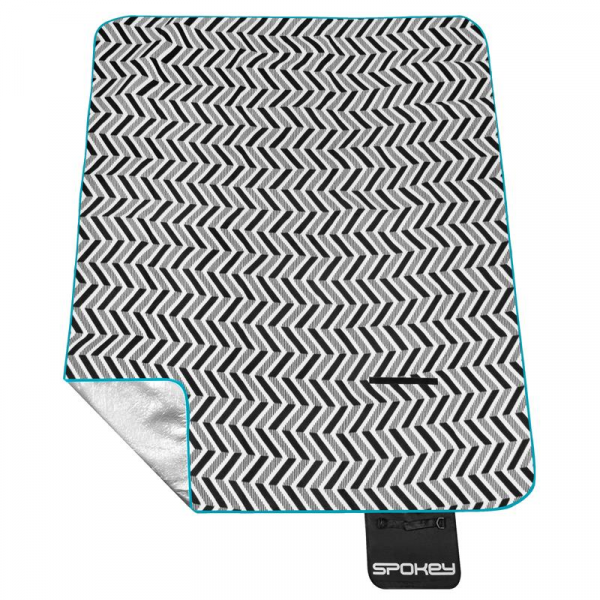 Spokey PICNIC ZIGZAG Pikniková deka s popruhom, 150x180 cm  Spokey PICNIC ZIGZAG Pikniková deka s popruhom, 150x180 cm