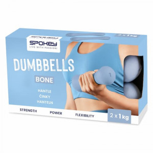 Spokey BONE Sada neoprenových činek 2x 1 kg 