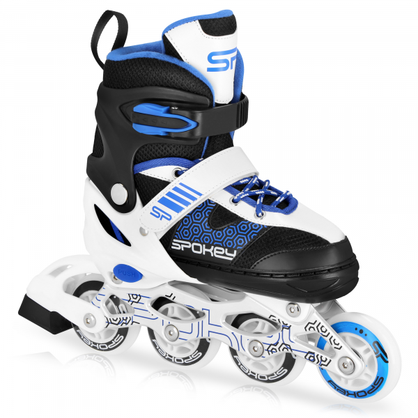 Spokey TONYX Detské kolieskové korčule, čierno-modré, ABEC7 Carbon, veľ. 30-41  Spokey TONYX Detské kolieskové korčule, čierno-modré, ABEC7 Carbon, veľ. 30-41