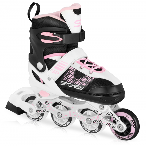 Spokey TONYX Detské Detské kolieskové korčule, čierno-ružové, ABEC7 Carbon, vel. 30-33  Spokey TONYX Detské Detské kolieskové korčule, čierno-ružové, ABEC7 Carbon, vel. 30-33