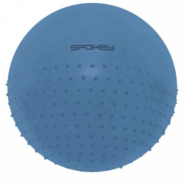 Spokey HALF FIT 2v1 Masážna fit lopta, veľ. 75 cm, modrá  Spokey HALF FIT 2v1 Masážna fit lopta, veľ. 75 cm, modrá