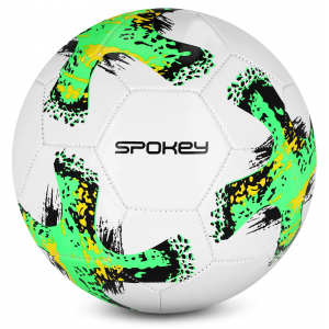 Spokey GOAL Futbalová lopta veľ. 5, bielo-zelená 