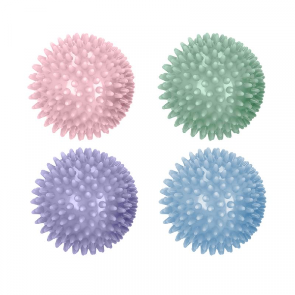 Spokey GRESPI PASTEL Masážne loptičky 65 mm, 4 ks