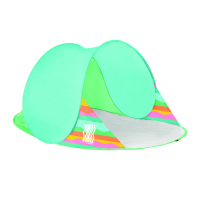 Spokey ALTUS Samorozkladací plážový stan, 195 x 100 x 85 cm, farebné pruhy