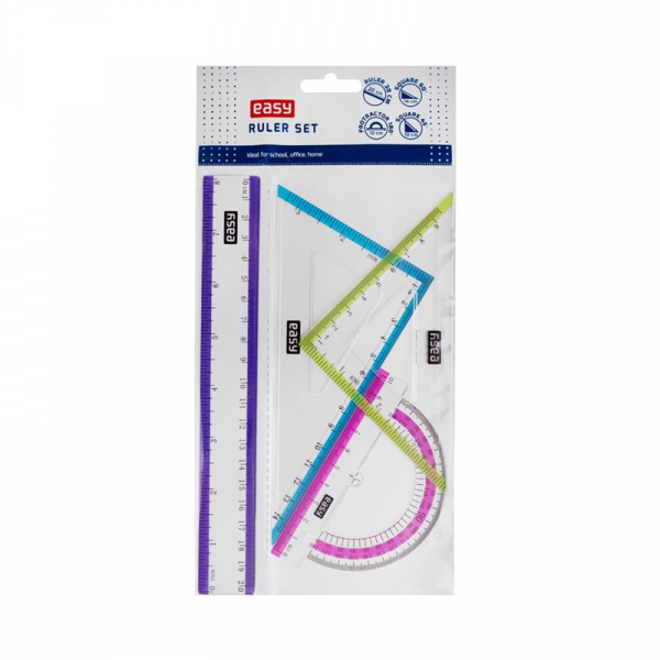 Spokey Souprava pravítek 4 ks, 20 cm Spokey Souprava pravítek 4 ks, 20 cm