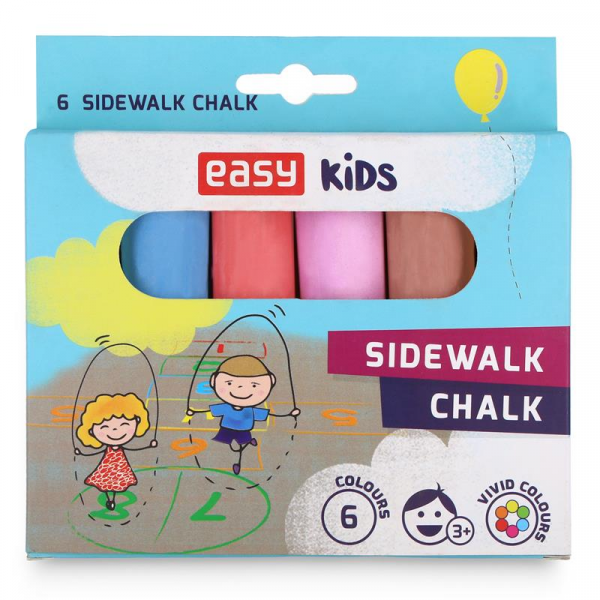 Spokey EASY Colours-chodníkové křídy 6 ks/sada Spokey EASY Colours-chodníkové křídy 6 ks/sada