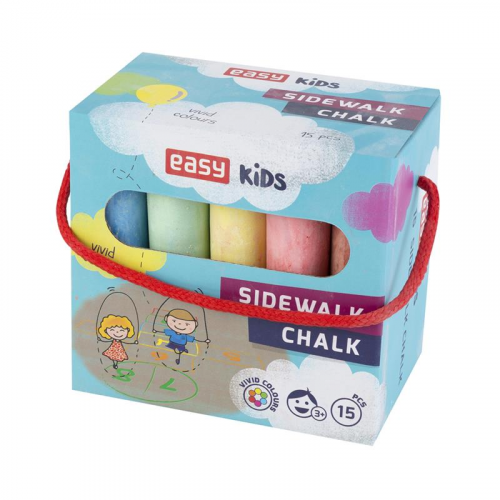 Spokey EASY Colours-chodníkové křídy 15 ks/sada 