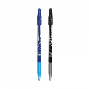 Spokey EASY FINE Kuličkové pero, modrá/černá semi-gelová náplň, 0,7 mm, 50 ks v balení (všechny barvy v detailu) 
